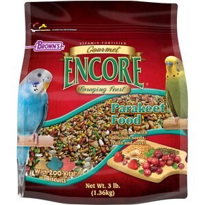 Brown's Encore Gourmet Foraging Feast Parakeet Food, 3-lb