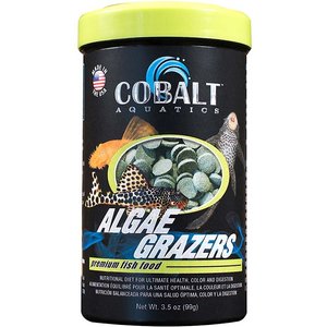 Cobalt Aquatics Algae Grazers Fish Food, 3.5-oz jar