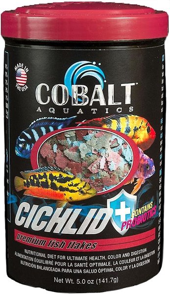 Cobalt Aquatics Cichlid Premium Flakes Fish Food, 5-oz jar slide 1 of 8