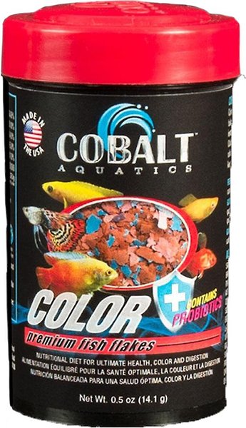 Cobalt Aquatics Color Flakes Fish Food, 0.5-oz jar slide 1 of 8