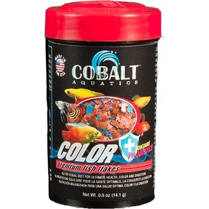 Cobalt Aquatics Color Flakes Fish Food, 0.5-oz jar