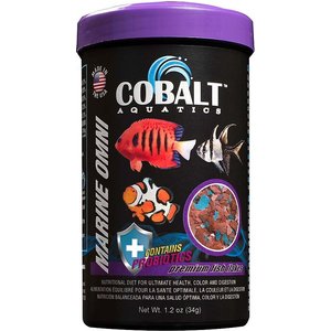 Cobalt Aquatics Marine Omni Flakes Fish Food, 1.2-oz jar