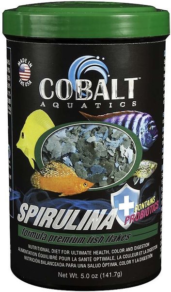 Cobalt Aquatics Spirulina Flakes Fish Food, 5-oz jar slide 1 of 8