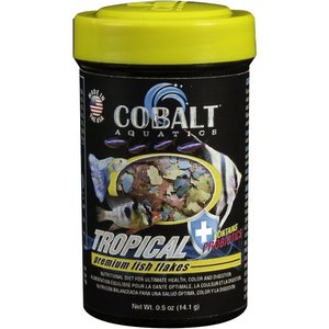 Cobalt Aquatics Tropical Flakes Fish Food, 0.5-oz jar