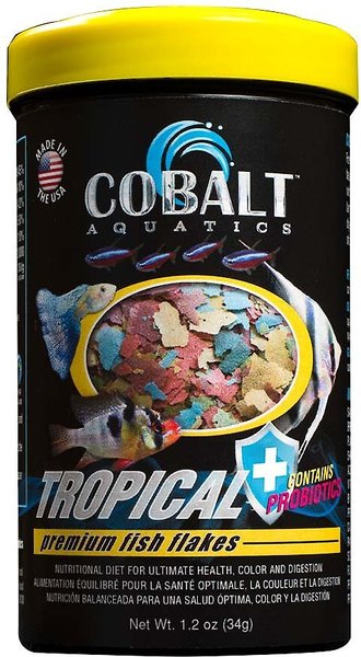 Cobalt Aquatics Tropical Flakes Fish Food, 1.2-oz jar slide 1 of 8