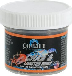 Cobalt Aquatics Crab & Lobster Minis Fish Food, 1.2-oz jar