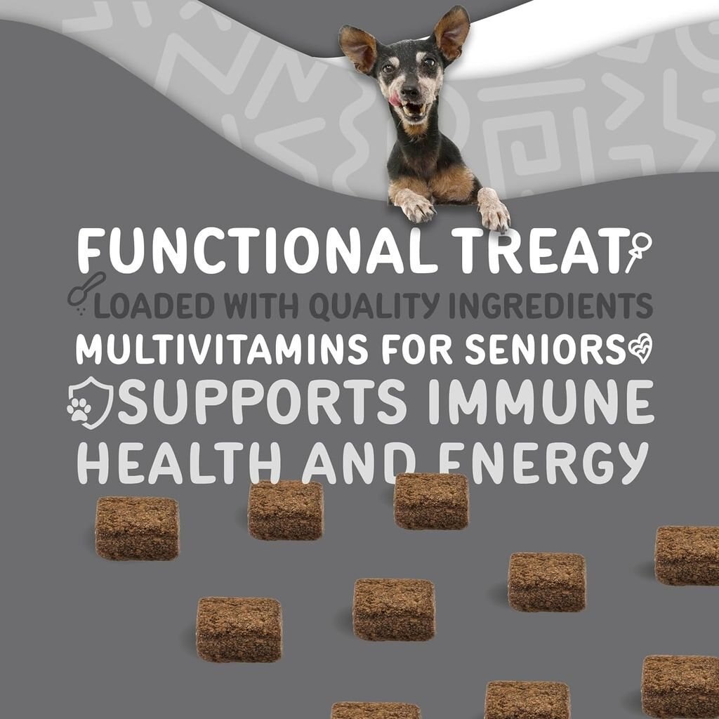 WAGGEDY Daily Essentials Multivitamin Senior Dog Supplement, 60 count 