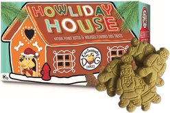Exclusively Dog Howliday House Peanut Butter & Molasses Flavor Dog Treats, 2-oz box