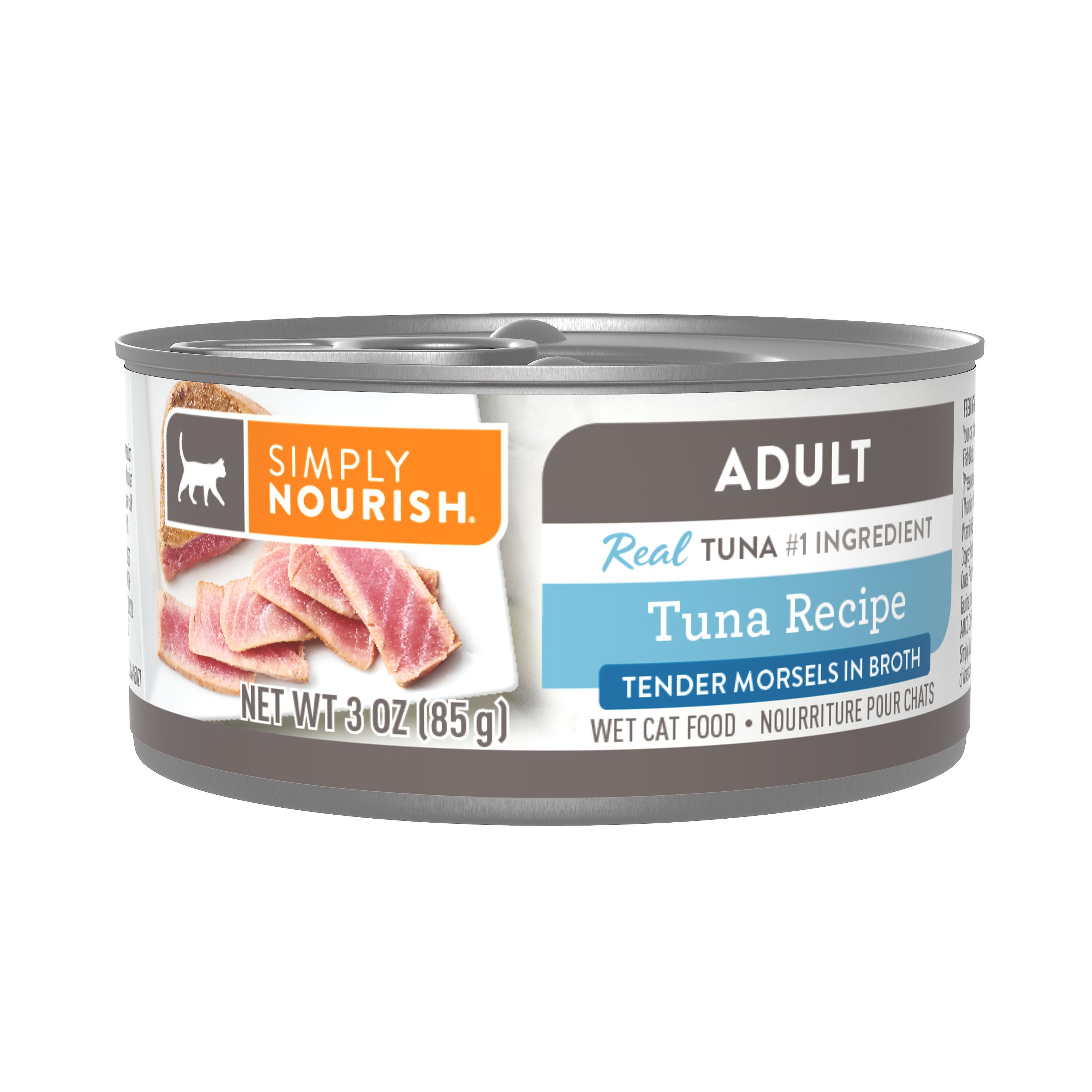 SIMPLY NOURISH Essentials Tuna Recipe Adult Chunks in Gravy Canned Cat