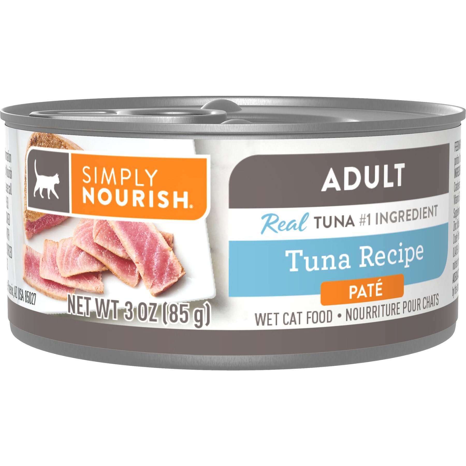 SIMPLY NOURISH Essentials Tuna Recipe Adult Pate Canned Cat Food