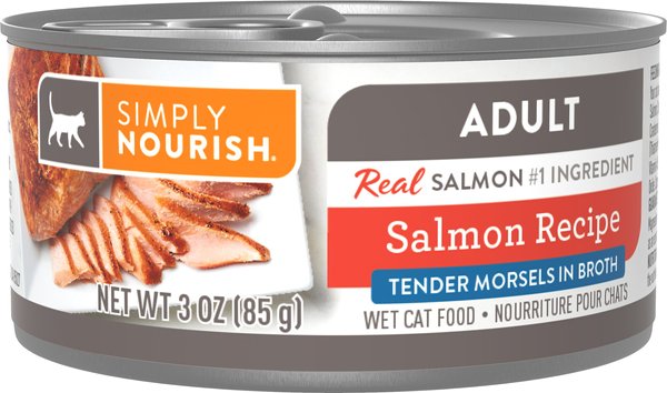 SIMPLY NOURISH Essentials Salmon Recipe Adult Chunks in Gravy