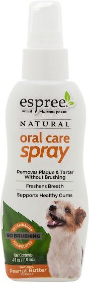 Discontinued - ESPREE Oral Care Peanut Butter Flavor Dog Dental Spray ...