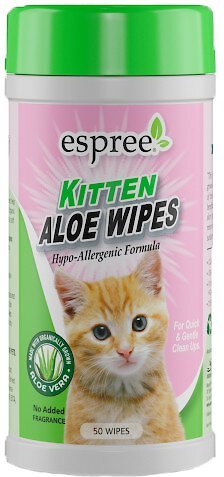 Espree Hypo-Allergenic Formula Aloe Vera Kitten Wipes, 50 count slide 1 of 2
