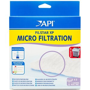 API Filstar XP Microfiltration Aquarium Canister Filter Filtration Pads, 3 count