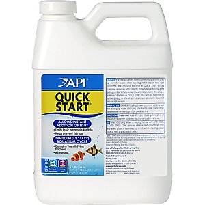 API Quick Start Freshwater & Saltwater Aquarium Nitrifying Bacteria, 32-oz bottle