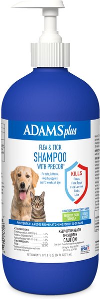 Adams Plus Flea & Tick Shampoo with Precor, 24-oz bottle slide 1 of 13