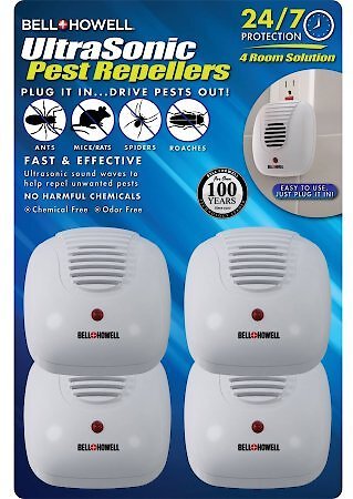 Bell + Howell Ultrasonic Pest Repellers, 4 pack
