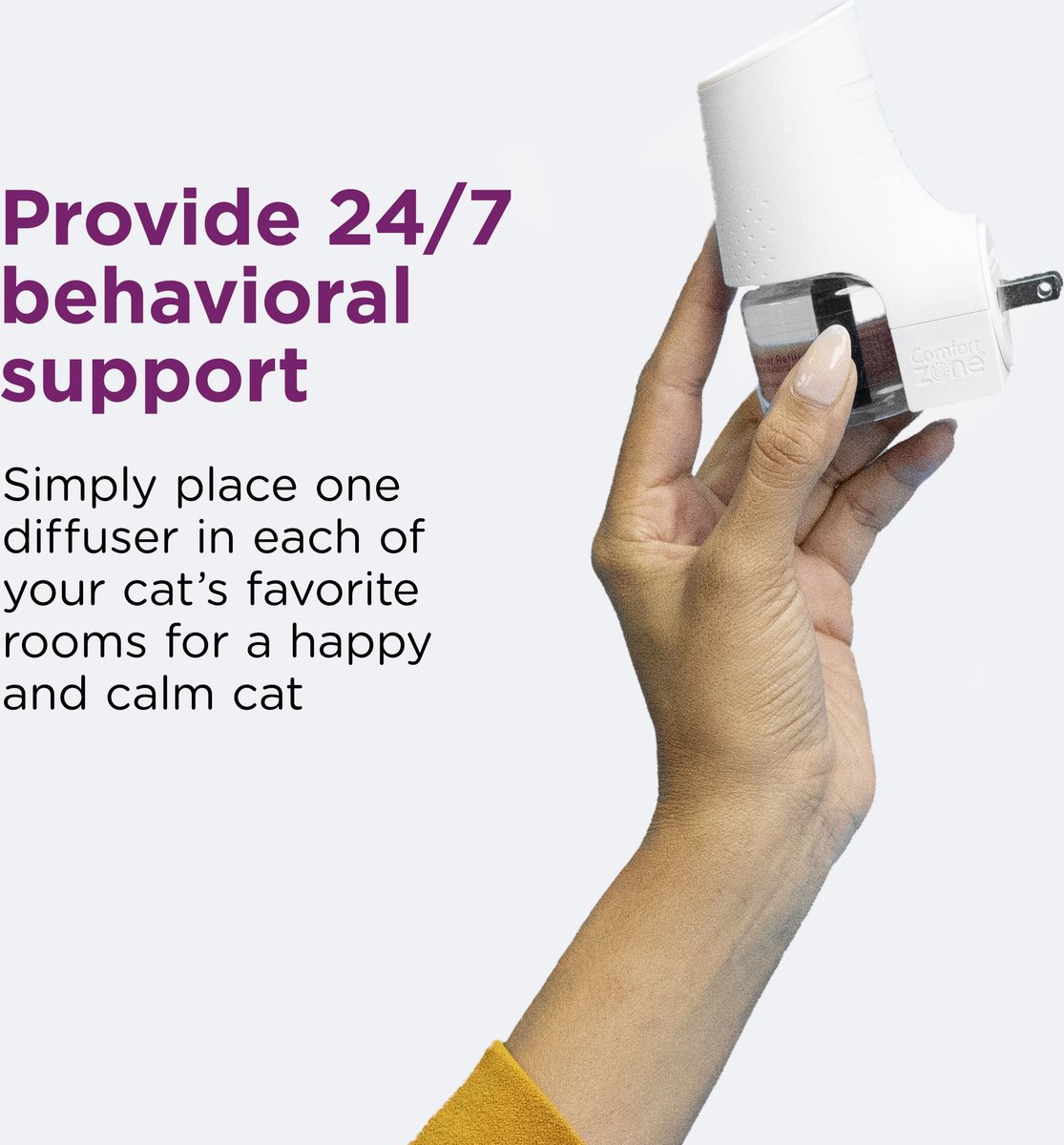 Cat Calming Pheromone Diffuser Kit DE Stress Anti Anxiety 3 Diffusers 6  Refills