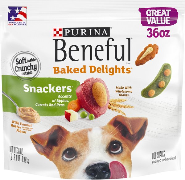 Purina Beneful Baked Delights Snackers Dog Treats, 36-oz pouch slide 1 of 11