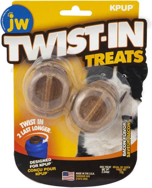 JW Pet Twist-In Treats Bacon Flavor Refill Dog Treat, 2 count slide 1 of 5