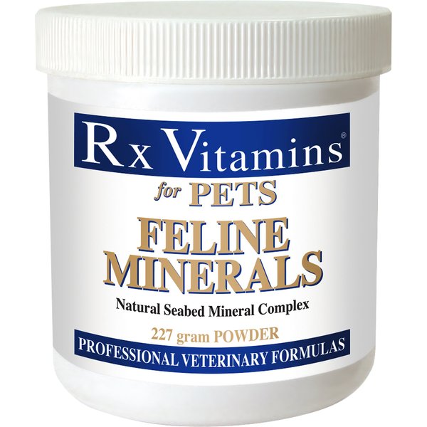 RX VITAMINS Feline Minerals Powder Supplement for Cats, 227g jar