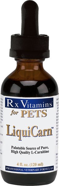 Rx Vitamins LiquiCarn Liquid Heart Supplement for Cats & Dogs, 4-oz bottle slide 1 of 6