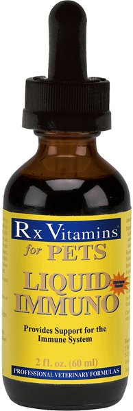Rx Vitamins Immuno Chicken Flavored Liquid Immune Supplement for Cats & Dogs, 2-oz bottle slide 1 of 6