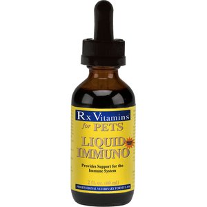 Rx Vitamins Immuno Chicken Flavored Liquid Immune Supplement for Cats & Dogs, 2-oz bottle