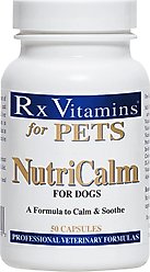 Rx Vitamins NutriCalm Capsules Calming Supplement for Dogs, 50 count