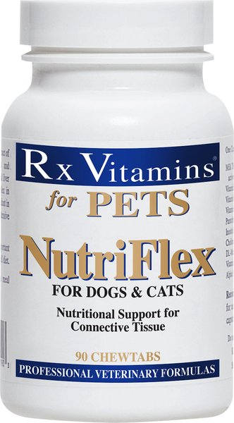 Rx Vitamins NutriFlex Chewable Tablets Joint Supplement for Cats & Dogs, 90 count slide 1 of 6