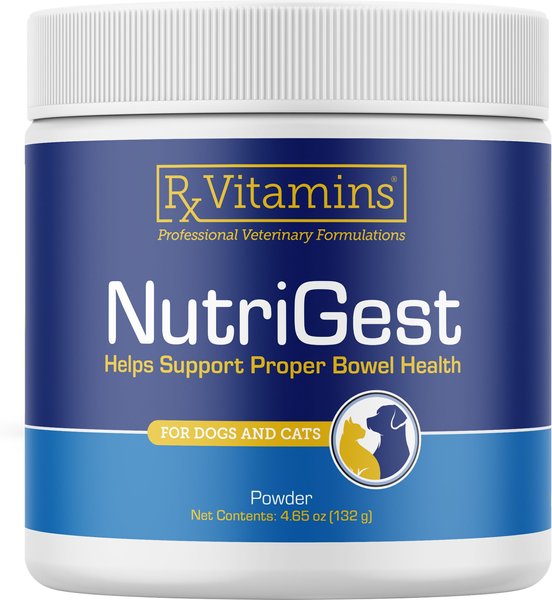 RX VITAMINS Nutrigest Powder Digestive Supplement for Cats Dogs 132 g jar Chewy