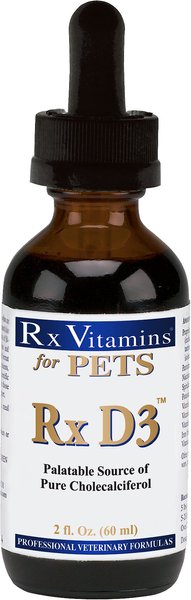 Rx Vitamins Rx D3 Liquid Immune Supplement for Cats & Dogs, 2-oz bottle slide 1 of 6