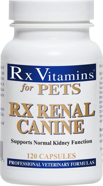 Rx Vitamins Rx Renal Capsules Kidney Supplement for Dogs, 120 count slide 1 of 2