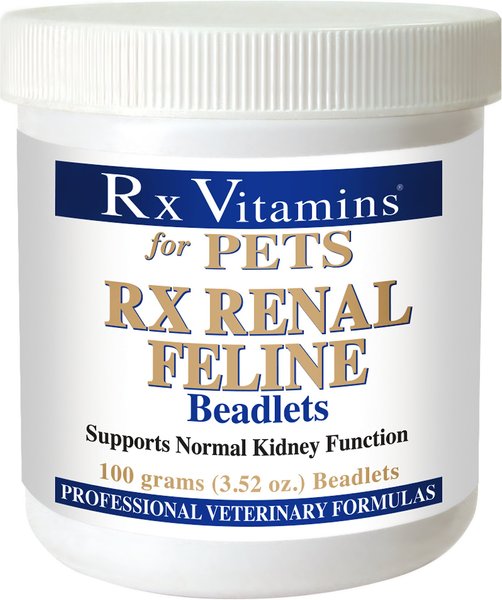 Rx Vitamins Rx Renal Beadlets Kidney Supplement for Cats, 100-g jar slide 1 of 4