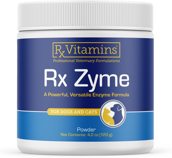Rx Vitamins Rx Zyme Powder Digestive Supplement for Cats & Dogs, 120-g jar slide 1 of 6