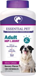 21st Century Essential Pet Hip & Joint Chewable Tablets Adult Dog Supplement, Age 3 & Up, 120 count