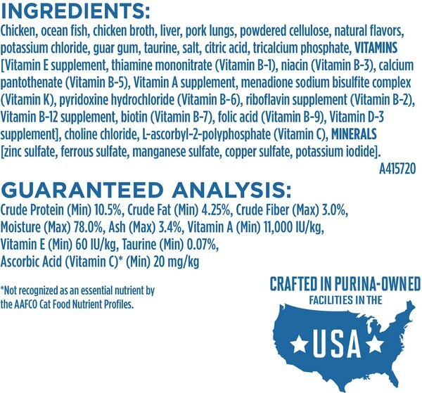 Purina Muse Natural Chicken & Ocean Fish Recipe in Broth with a Bonito Topper Adult Grain-Free Cat Food Trays