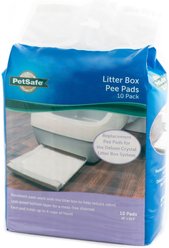 PetSafe Deluxe Crystal Cat Litter Box Replacment Pee Pads, 10 Pack