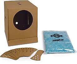 PetSafe Disposable Collapsible Litter Box with ScoopFree Crystal Litter