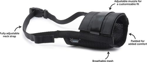 Show full view: PetSafe Dog Muzzle, Black, X-Large slide 3 of 5