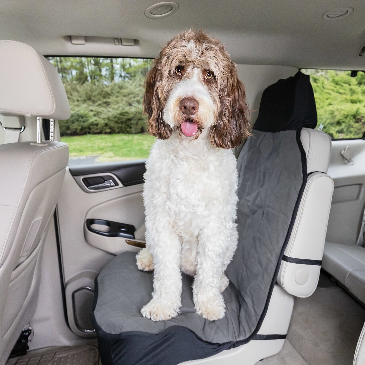 PETSAFE Happy Ride Quilted Bucket Car Seat Cover, Grey - Chewy.com