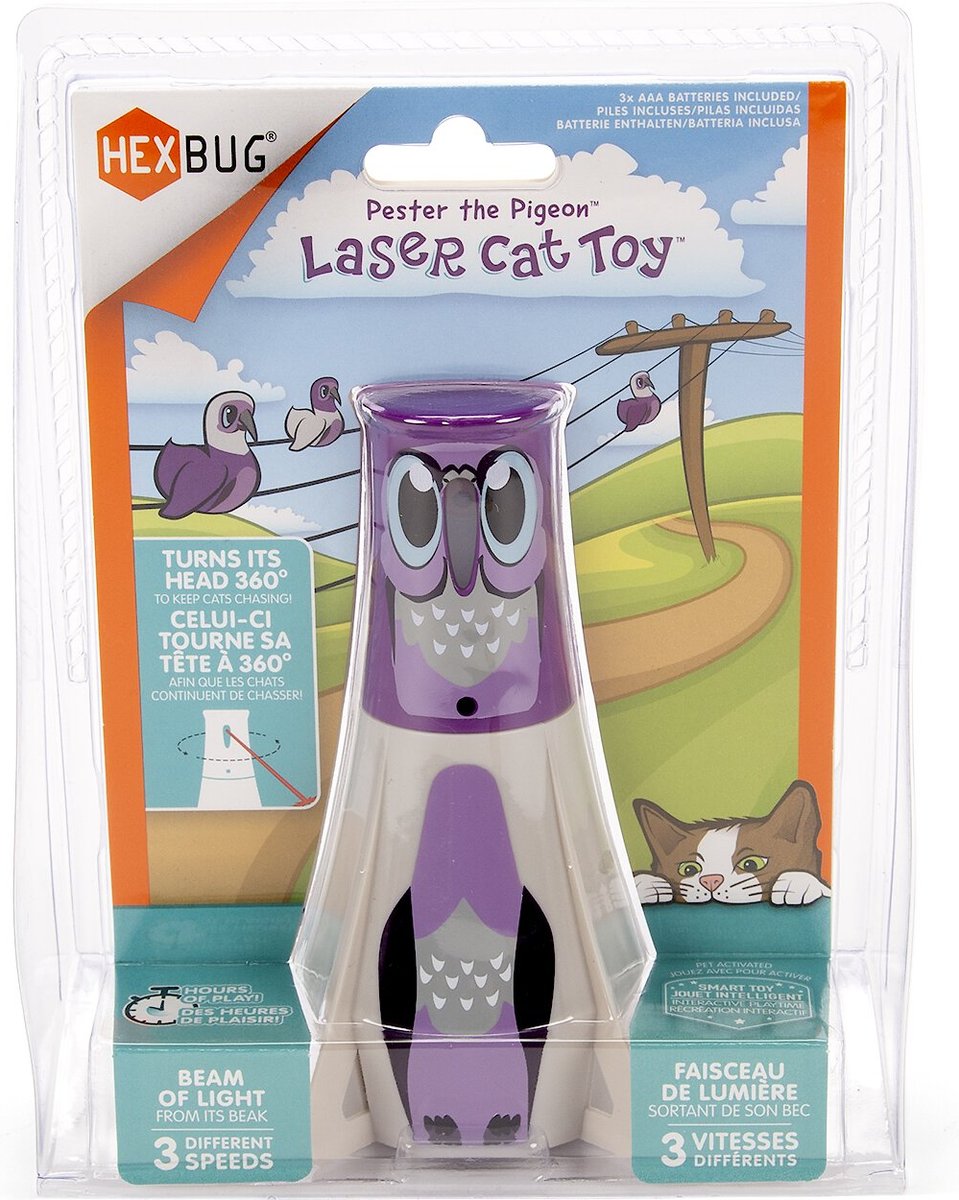 HEXBUG Pester The Pigeon Laser Cat Toy
