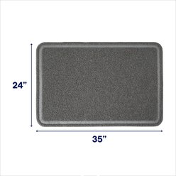 Frisco Rectangular Cat Litter Mat, Grey, Large slide 2 of 4