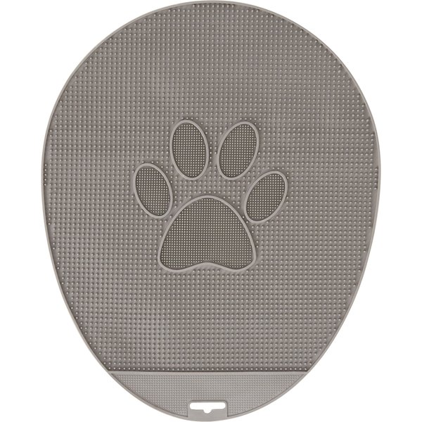 FRISCO Paw Shaped Cat Litter Mat, Grey