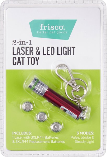 Frisco 2-in-1 Laser & LED Light Laser Cat Toy, Red slide 1 of 5