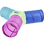 Frisco Peek-a-Boo Cat Chute Cat Toy, Colorful Tri-Tunnel