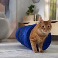 Frisco Foldable Play Tunnel with Mesh Cat Toy, Blue
