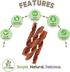 Nature Gnaws Beef Jerky Springs 7 - 8" Dog Treats, 12 count slide 2 of 7