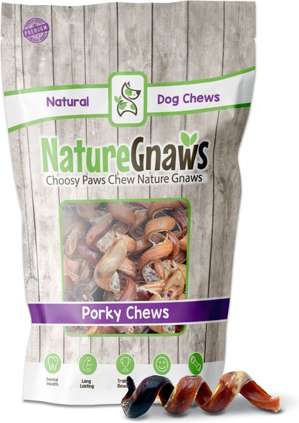 NATURE GNAWS Porky Spring Bites Dog Treats, 20 count - Chewy.com