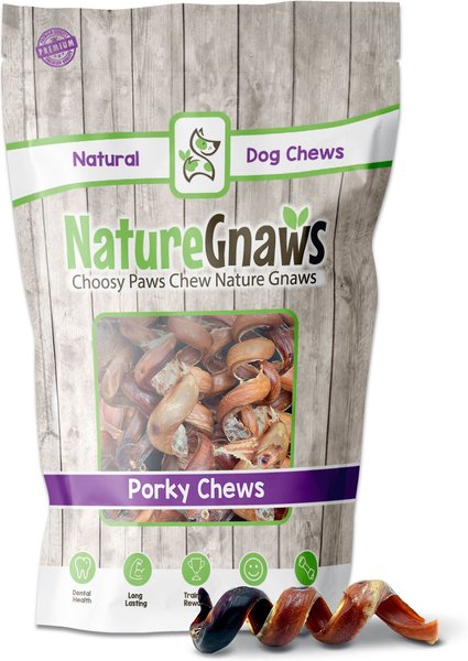 Discontinued - NATURE GNAWS Porky Spring Bites Dog Treats, 20 count ...